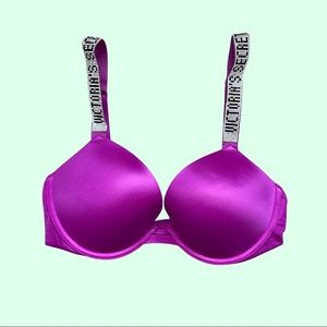 Victoria’s Secret Rhinestone Strap Push-up Bra 32D